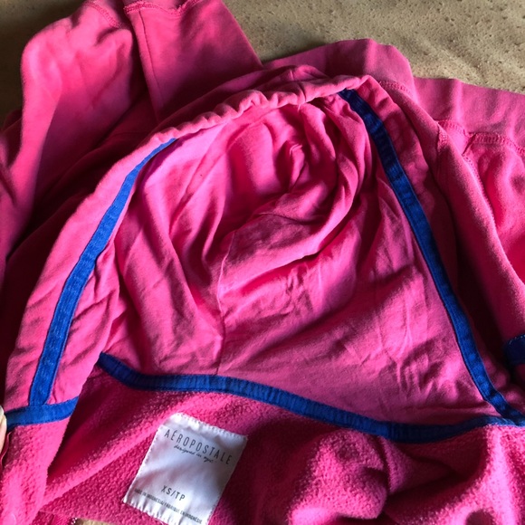Pink Aeropostale Hoodie/Sweater Zip Vest XS - Picture 8 of 8